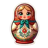Стикер Матрешка