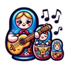Стикер Матрешка
