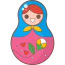 Стикер Matryoshka Dolls
