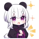 Стикер Panda Girl