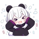 Стикер Panda Girl