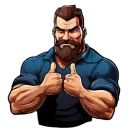 Стикер Брутал