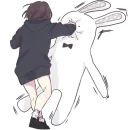 Стикер Менхера тян