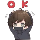 Стикер Менхера-кун 8