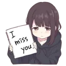 Стикер Menhera Chan