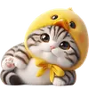 Стикер Мяу утка