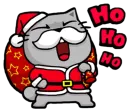 Стикер Meow ! Merry Christmas & Happy New Year