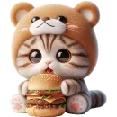 Стикер Пушистые мишки