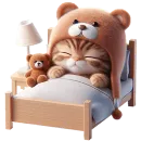 Стикер Пушистые мишки