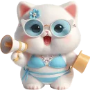 Стикер Летние мяу