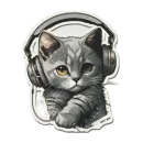 Стикер Meowji