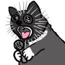 Стикер Metal cat