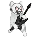 Стикер Metal cat