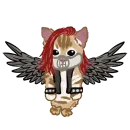 Стикер Metal cat