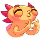 Стикер Mexican Axolotl