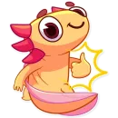 Стикер Mexican Axolotl