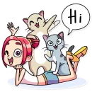 Стикер Mia Catlady