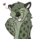 Стикер Midori Leopard