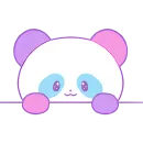 Стикер Милая панда