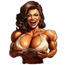Стикер Milf bodybuilder