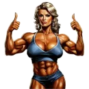 Стикер Milf bodybuilder