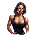 Стикер Milf bodybuilder