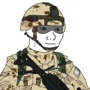 Стикер Military wojak