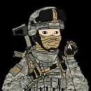 Стикер Military wojak