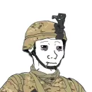 Стикер Military wojak