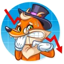 Стикер Millionaire Fox