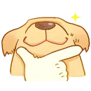 Стикер Милый ретривер