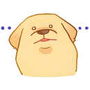 Стикер Милый ретривер