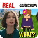 Стикер Minecraft Real Life