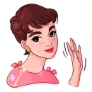Стикер Miss Hepburn