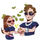 Стикер MONEYKEN AND INSTASAMKA БЕЗ ТЕКСТА