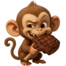 Стикер Обезьянка