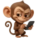 Стикер Обезьянка