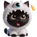 Стикер Монстры котики 3