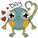 Стикер Монстрик Бу