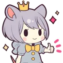 Стикер Прекрасная мышь