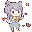 Стикер Прекрасная мышь