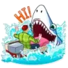 Стикер Its a Shark