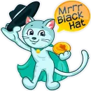 Стикер Mrrr. Cat - BlackHat Coin (BLKC)