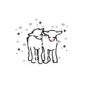 Стикер Cute cats