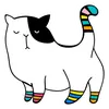 Нарисованный котик