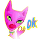 Стикер Naughty Kitty