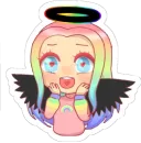 Стикер Ульяна Rainbow