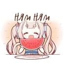 Стикер Летние Некомими