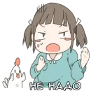 Стикер Немечан и кура