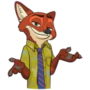 Стикер Ник Уайлд Без Текста